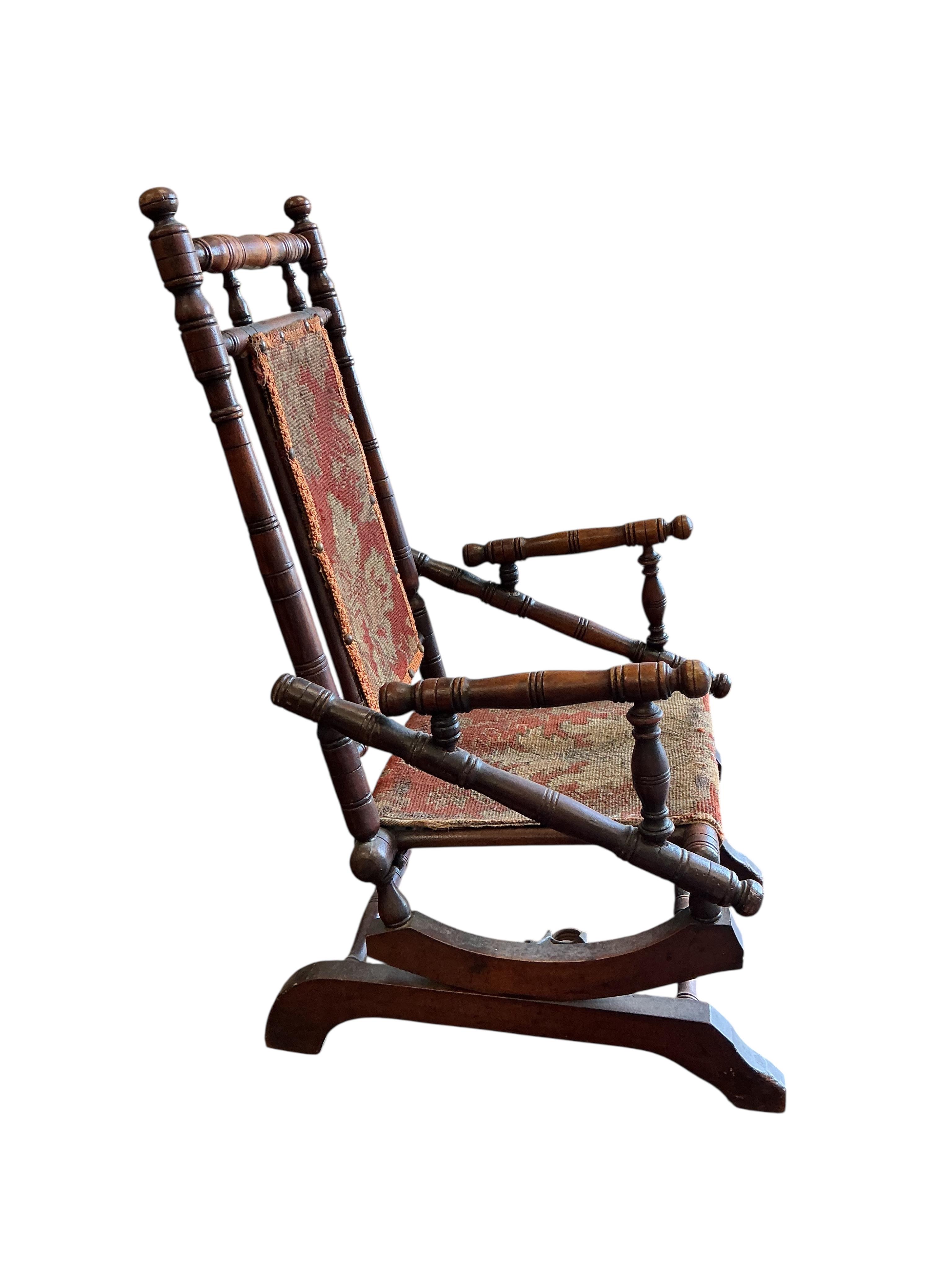 A child's rocking chair